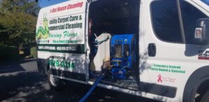 A powerful truck-mounted carpet cleaning machine from Worm's Quality Carpet Care & Commercial Cleaning, LLC in Seaford, DE.