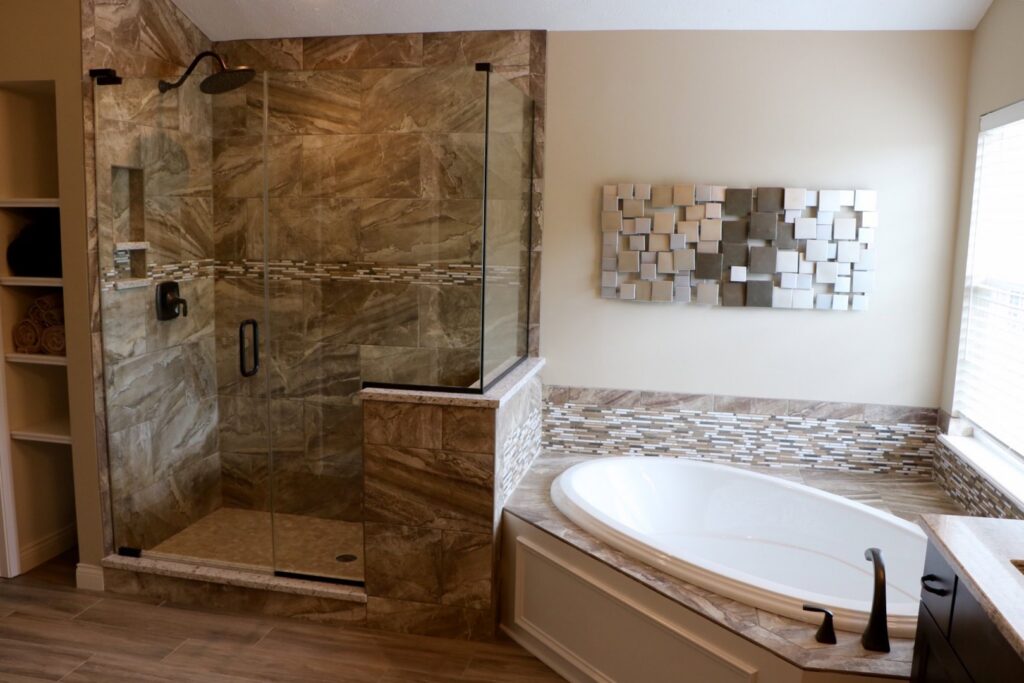 A diverse display of unique carpet samples and brands in the Custom Floors showroom in Fishers, IN