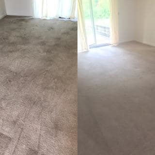 Professional upholstery cleaning of a chair seat using a specialized tool by Morgan's Carpet & Upholstery Care in Dunlap, IL.