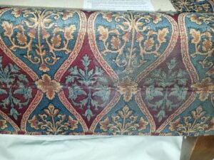 Close-up of upholstery showing before and after cleaning by My Carpet Cleaning & Restoration Services in Silver Spring, MD.