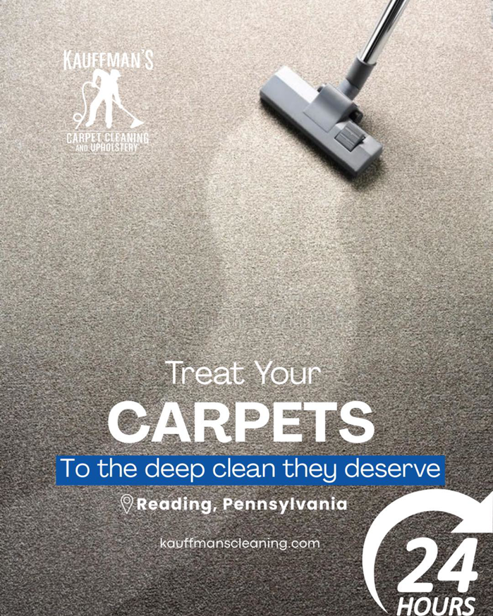A vacuum cleaner head showing a deep clean on a carpet by Kauffman's Cleaning & Interior Sources in Reading, PA.