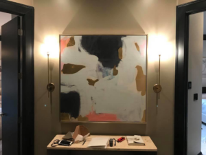 Decorative wall sconce lighting installed by Cothern Electric, LLC, enhancing a hallway in Jonesboro, AR.