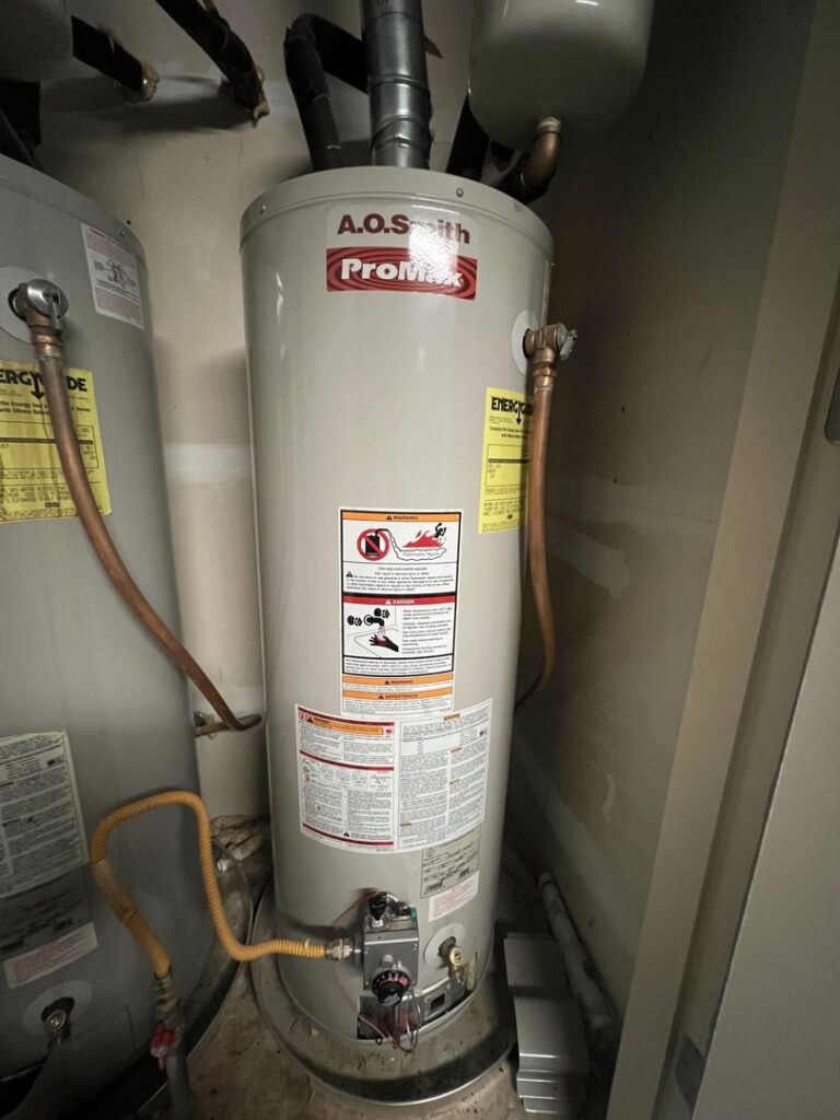 A new water heater installation by Utah Mechanical Heating and Air Conditioning in South Ogden, UT.