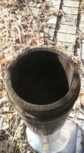 An overhead view of a well-maintained chimney flue interior by Jesse Montero Chimney Sweep in Yerington, NV.