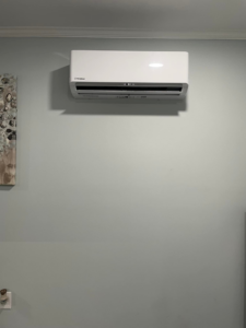A Westinghouse wall-mounted mini-split indoor unit installed by MTZ Heating and Air Conditioning in Charlotte, NC.