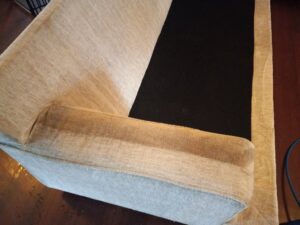 Worker professionally cleaning a large patterned commercial carpet for American Pure Clean, LLC in Charleston, SC