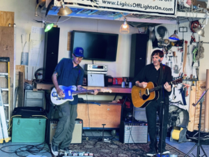 Overhead and task lighting installed in a workshop or garage by Danielsan Electric in Lawrence, KS.