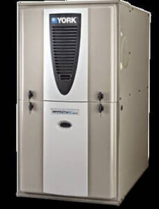 A YORK furnace and air handler unit, a heating system provided by Environmental Heating & Air NC in Cary, NC.
