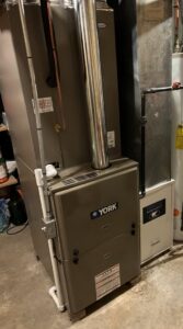 A York furnace system replacement by Pronto Air, an HVAC contractor in Olathe, KS.
