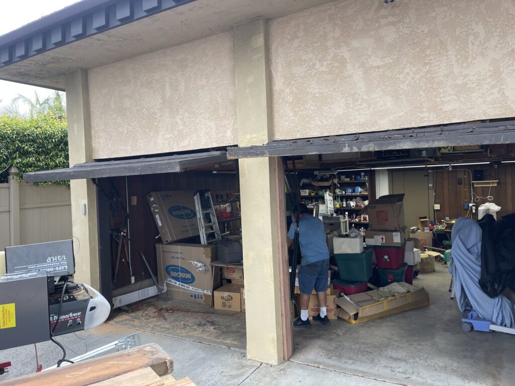 A Chamberlain garage door opener professionally installed by Summit Garage Door in Overland Park, KS.