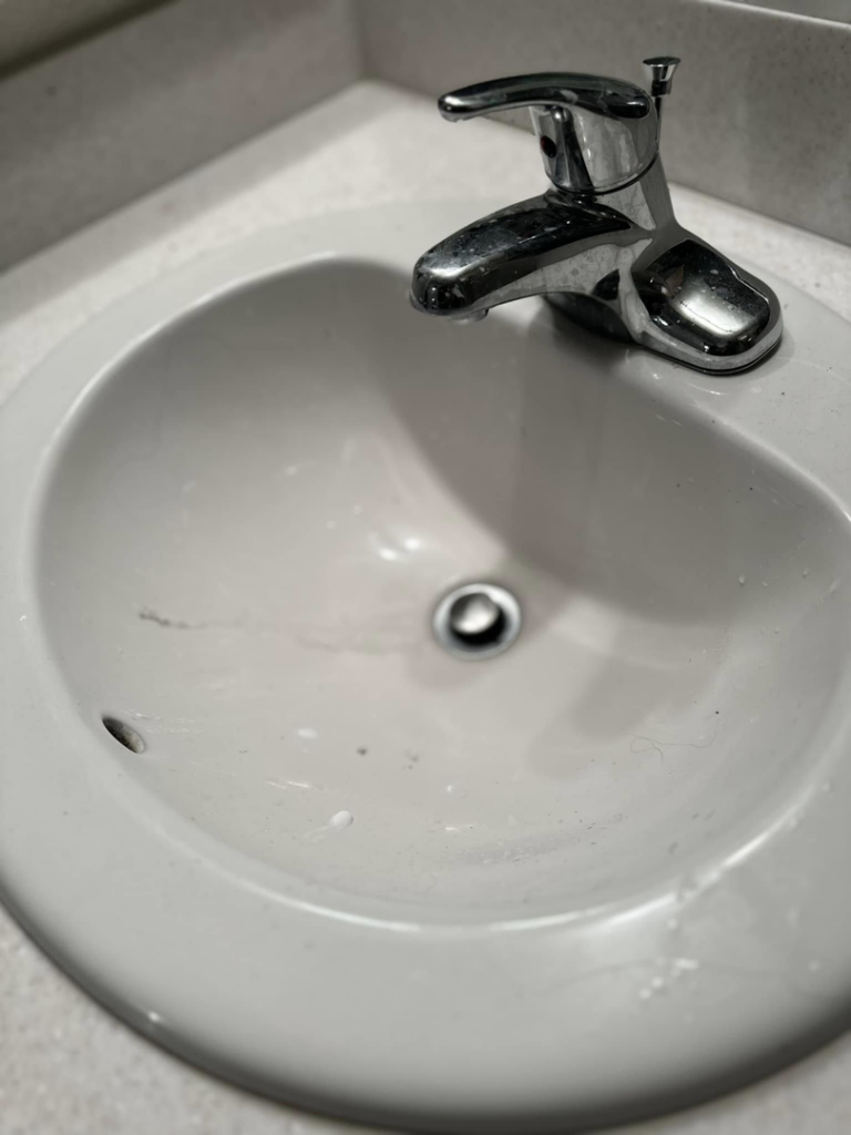 A pristine bathroom sink after professional house cleaning by A.M.L Janitorial Services LLC in Sparks, NV.