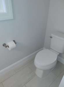 A sparkling clean bathroom toilet, maintained by White Lotus Cleaning Services LLC in Nashua, NH.