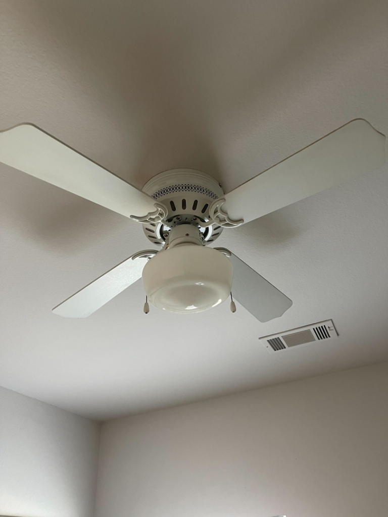 A spotless ceiling fan after professional cleaning by Ascent Cleaning Solutions, LLC in Nashville, TN
