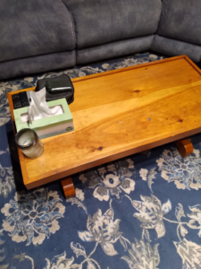 A sparkling clean wooden coffee table in a living room by Squeaky Clean By: Nikki in Chicago, IL.