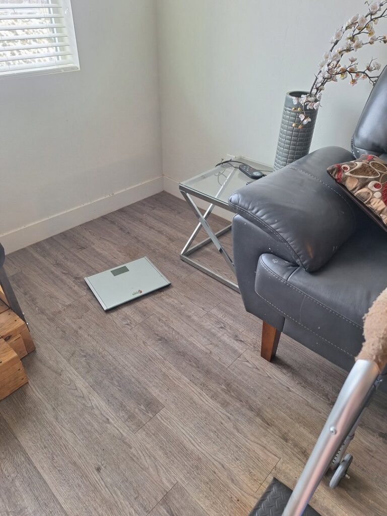 A clean hardwood floor in a residential home, demonstrating meticulous house cleaning by Five Stars Cleaning Services in West Valley City, UT.