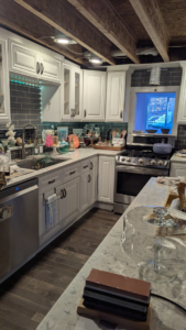 A sparkling clean and modern kitchen, showcasing the results of house cleaning services by Larks Eco Clean in Bloomington, IN