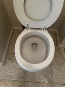 A spotless toilet bowl after thorough house cleaning by A.M.L Janitorial Services LLC in Sparks, NV.