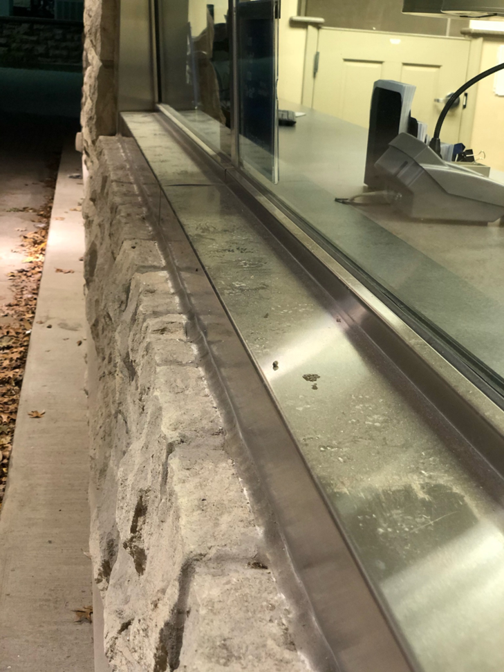 A sparkling clean window sill and counter after professional cleaning by Ascent Cleaning Solutions, LLC in Nashville, TN