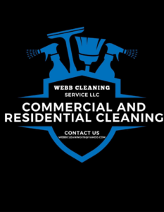 A collection of professional cleaning tools including gloves, a squeegee, and brushes for Webb Cleaning Service's LLC in Grand Rapids, MI.