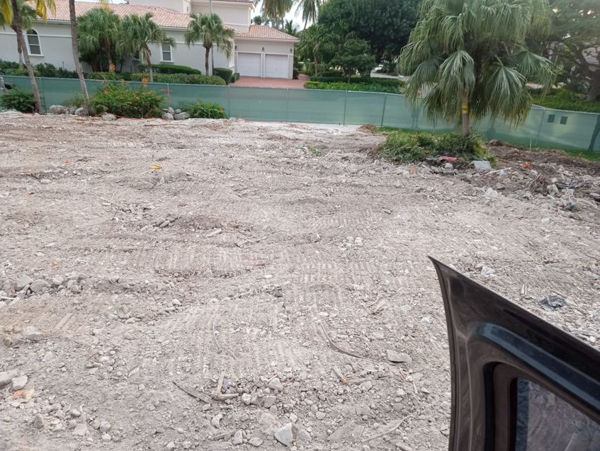 A cleared demolition site ready for new construction by Dade Wrecking Demolition LLC in Miami, FL.