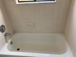 A dirty carpeted closet floor before professional cleaning by KPG cleaning care in Fort Lauderdale, FL