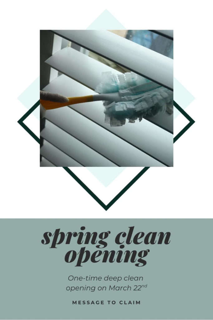A professional from Wicked Clean dusting window blinds in a home in Bismarck, ND.
