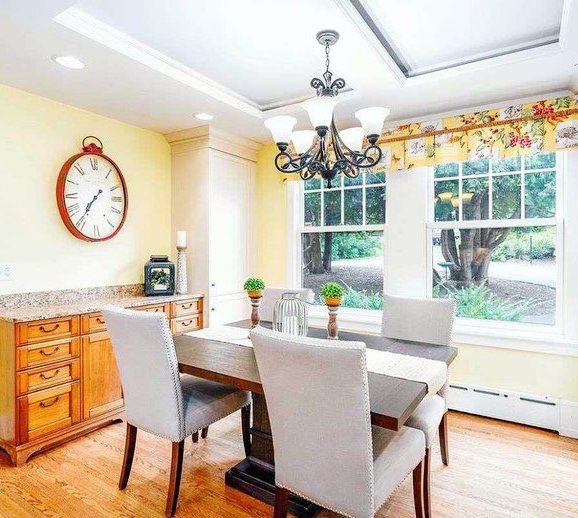 An elegant and clean dining room, showcasing the meticulous house cleaning services from Tidy Details in Duluth, MN.
