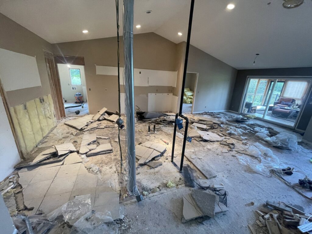 Extensive interior demolition and home gutting services by Rick's Demolition and Concrete Removal in Minneapolis, MN