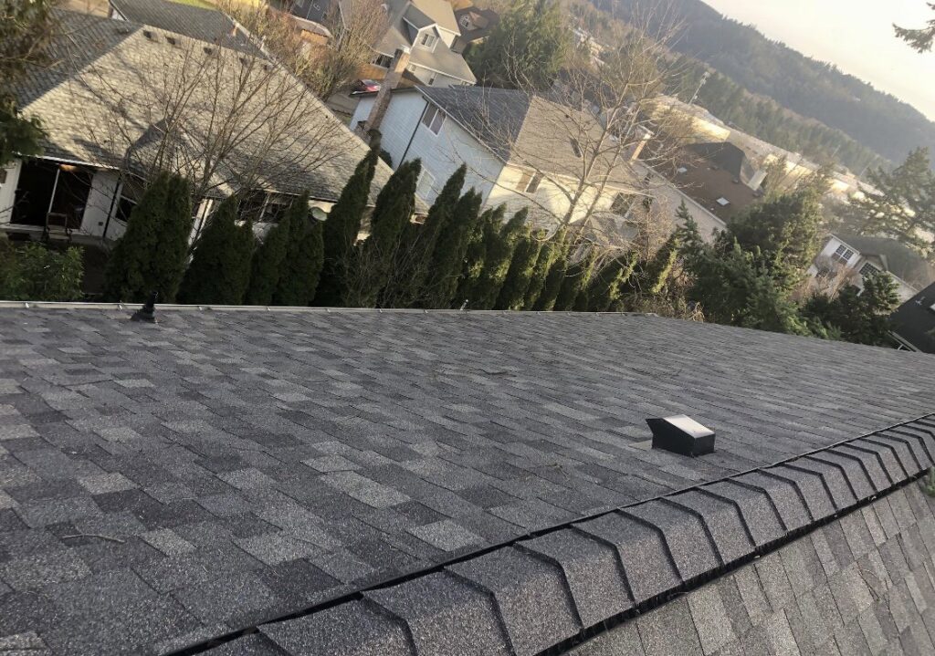 Exterior home renovation featuring new siding and roofing completed by Westline Roofing Inc in Beaverton, OR.