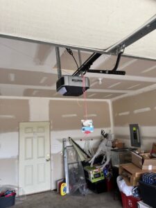A LiftMaster garage door opener installed in a residential garage by K & B Door Co. in Las Vegas, NV