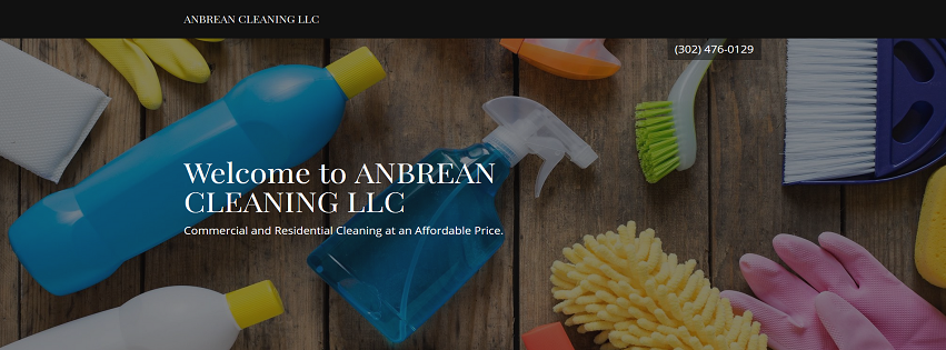 An assortment of house cleaning supplies, including spray bottles, gloves, and brushes, used by AnbreanCleaning LLC in Middletown, DE.