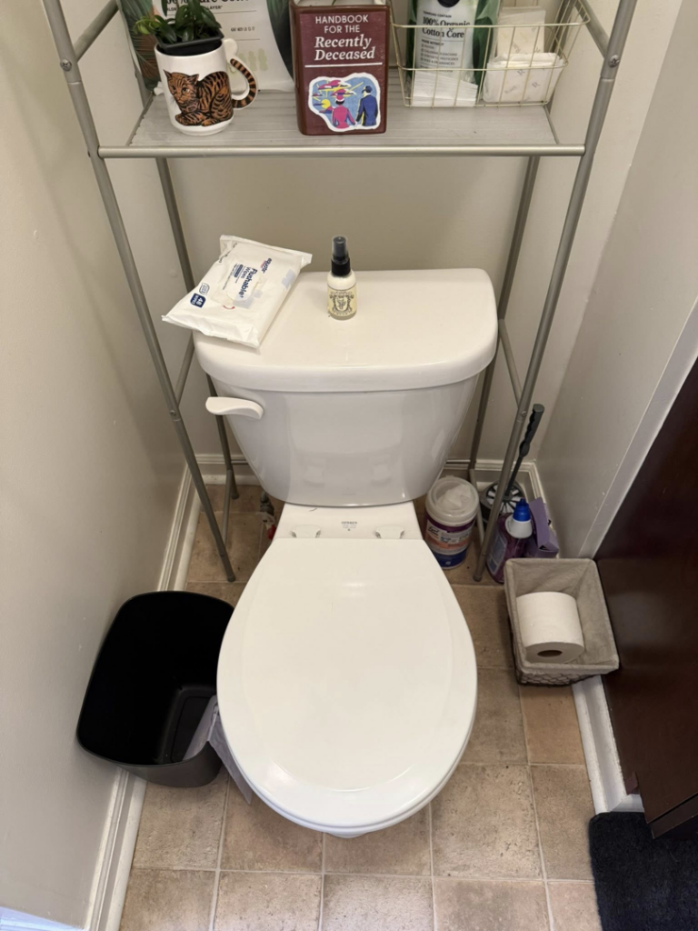 A hygienically cleaned toilet, demonstrating thorough bathroom cleaning by Spotless Cleaning Operations LLC in Lancaster, PA.