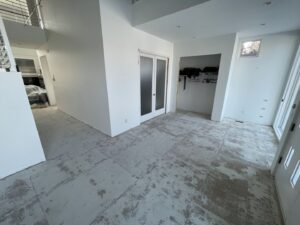 Interior floor tile removal and home gutting services by Rick's Demolition and Concrete Removal in Minneapolis, MN