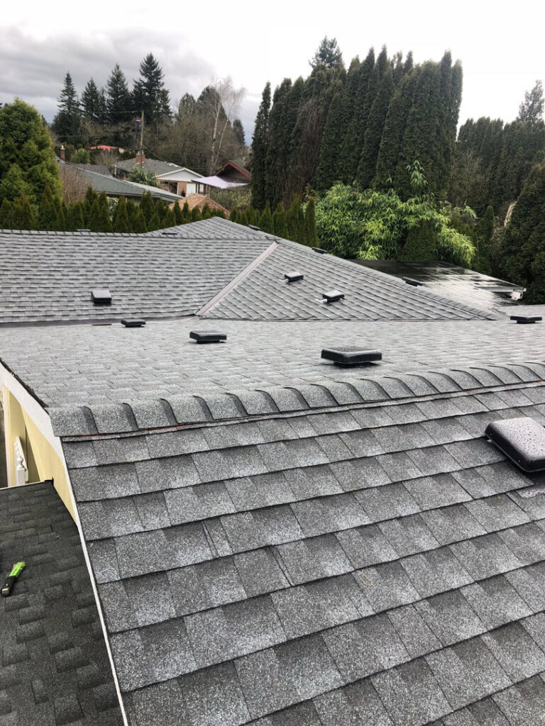 New siding installation on a residential home by Westline Roofing Inc in Beaverton, OR.