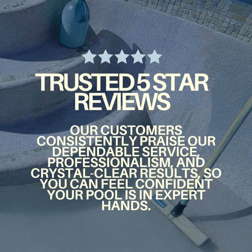 Pool cleaning equipment and chemicals used by Premier Pool Service in Gulfport, MS to maintain sparkling pools.