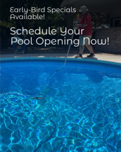 A professional performing a pool opening service at Retrowave Pool & Spa in Nampa, ID.