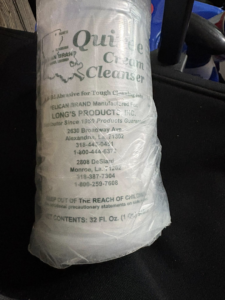 A bag of Quickie Cream Cleanser, a product used by Danielle's cleaning service in Xenia, OH