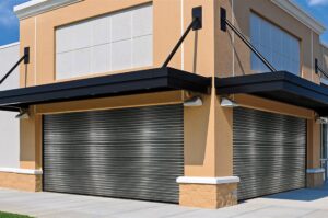 A row of red self-storage unit doors installed by Wayne Dalton Sales & Service of Albuquerque, NM