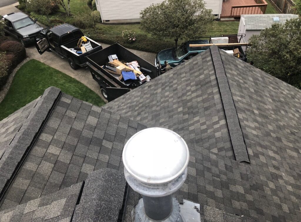 Residential siding and roof replacement project completed by Westline Roofing Inc in Beaverton, OR.