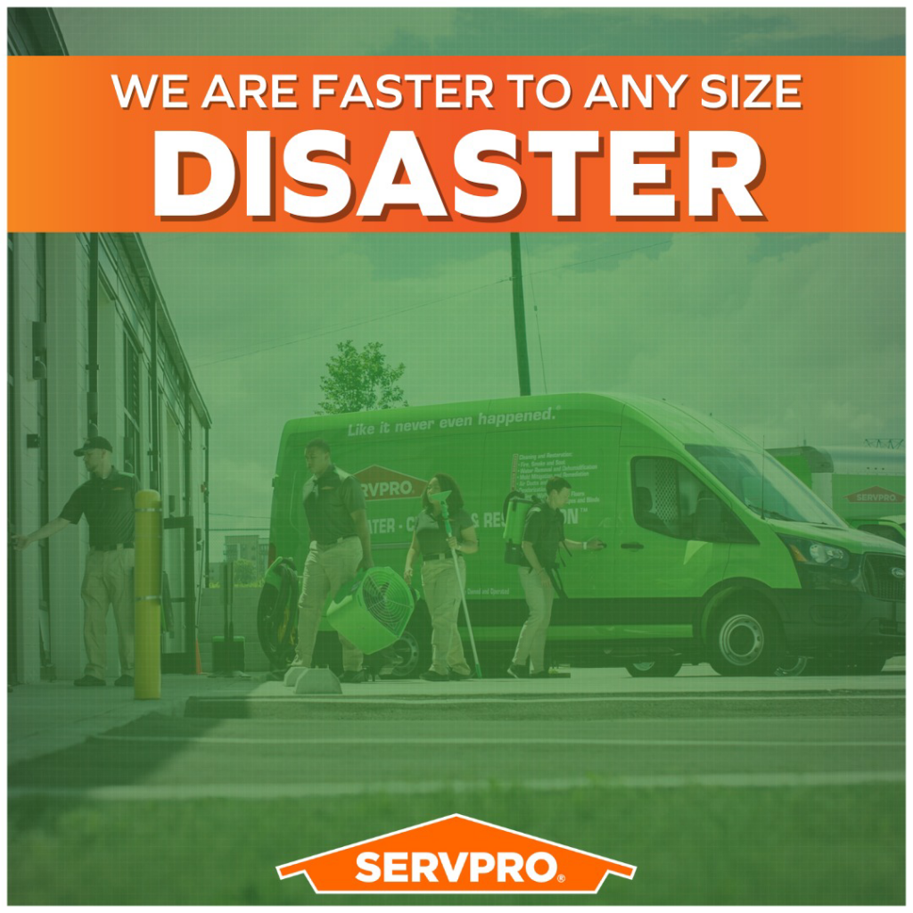 SERVPRO crew unloading professional drying equipment from a van for water damage restoration in Wilmington, DE