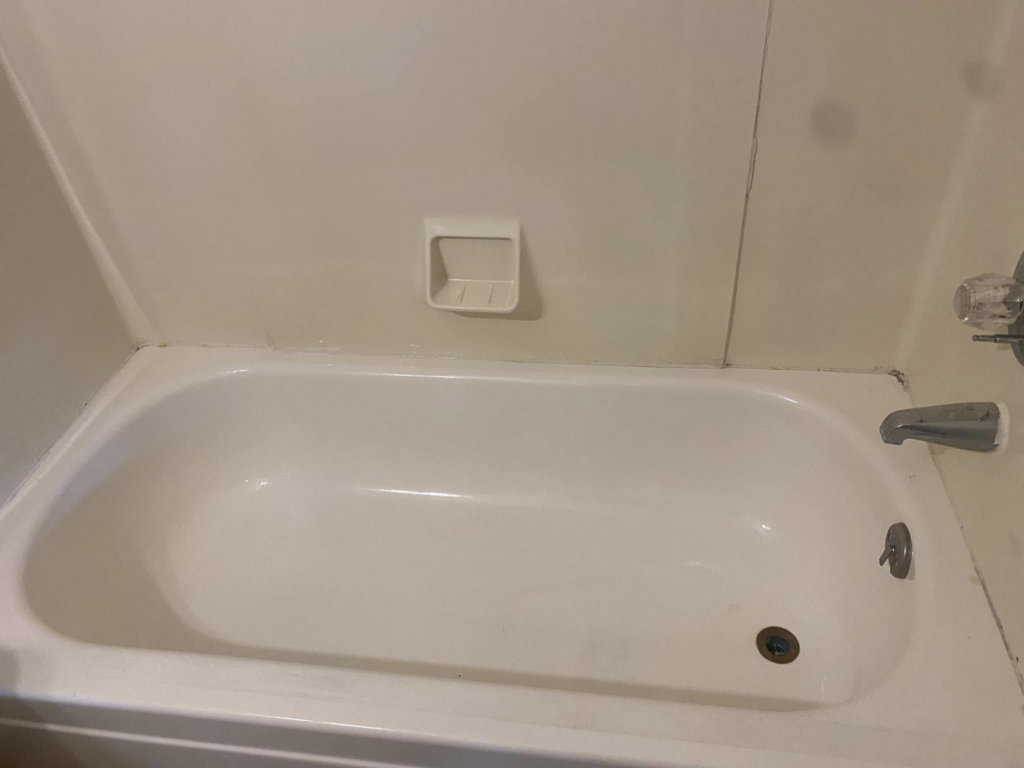A sparkling clean bathtub, showcasing the quality house cleaning services of S&R Services LLC in Anchorage, AK.