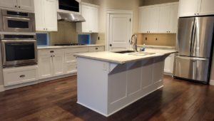 A sparkling clean modern kitchen, showcasing the quality house cleaning services by TNT Cleaning and Handyman Services LLC in Portland, OR.