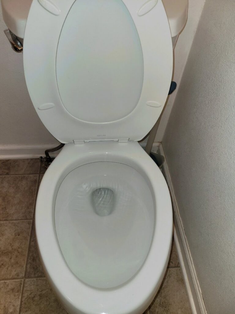 A sparkling clean toilet after professional housekeeping service from Ady's Housekeeping in Yakima, WA