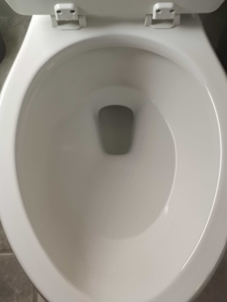 A sparkling clean toilet bowl after professional cleaning services by Veter Clean in Gilbert, AZ.