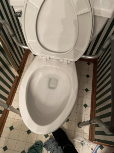 A sparkling clean toilet bowl, showcasing the excellent results from Sara's House Cleaning in Olathe, KS.