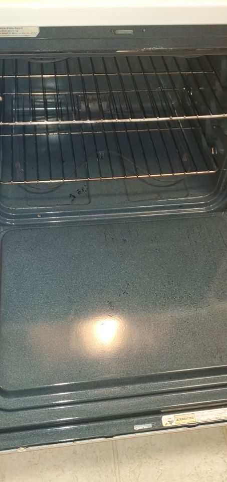 A spotless and thoroughly cleaned oven interior, showcasing the deep cleaning expertise of Active Cleaning in Virginia Beach, VA