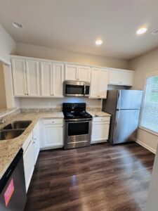 A spotless and empty refrigerator interior after professional cleaning by Galvanhousekeeper LLC in Roanoke, VA