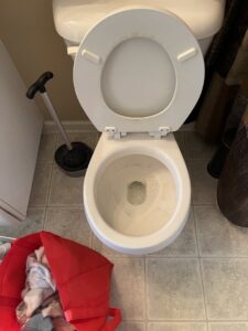 A spotless toilet after thorough deep cleaning by Cinderellas Cleaning in Cerritos, CA