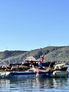 TowBoatUS San Diego crew members conducting a marine recovery operation on the water in San Diego, CA.