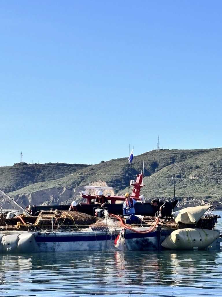 TowBoatUS San Diego crew members conducting a marine recovery operation on the water in San Diego, CA.